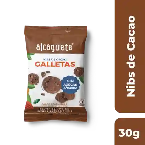 Alcaguete Galleta Nibs de Cacao sin Azúcar
