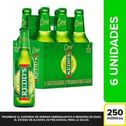 Cerveza Redd's - Botella 250 ml x6