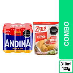 Combo Andina Refajo + Zenu Empanada Con Carne