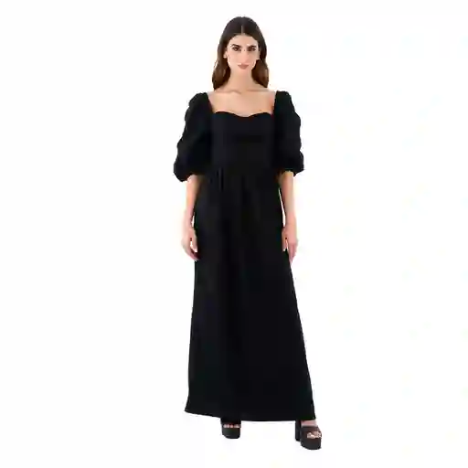 Vestido Largo Vivien Negro Talla S