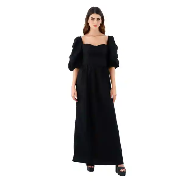 Vestido Largo Vivien Negro Talla S