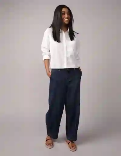 Camisa Mujer Blanco Talla Medium 6409100 American Eagle