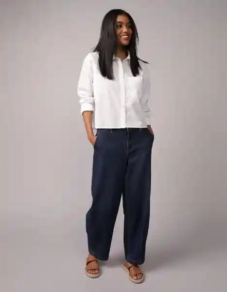 Camisa Mujer Blanco Talla Medium 6409100 American Eagle
