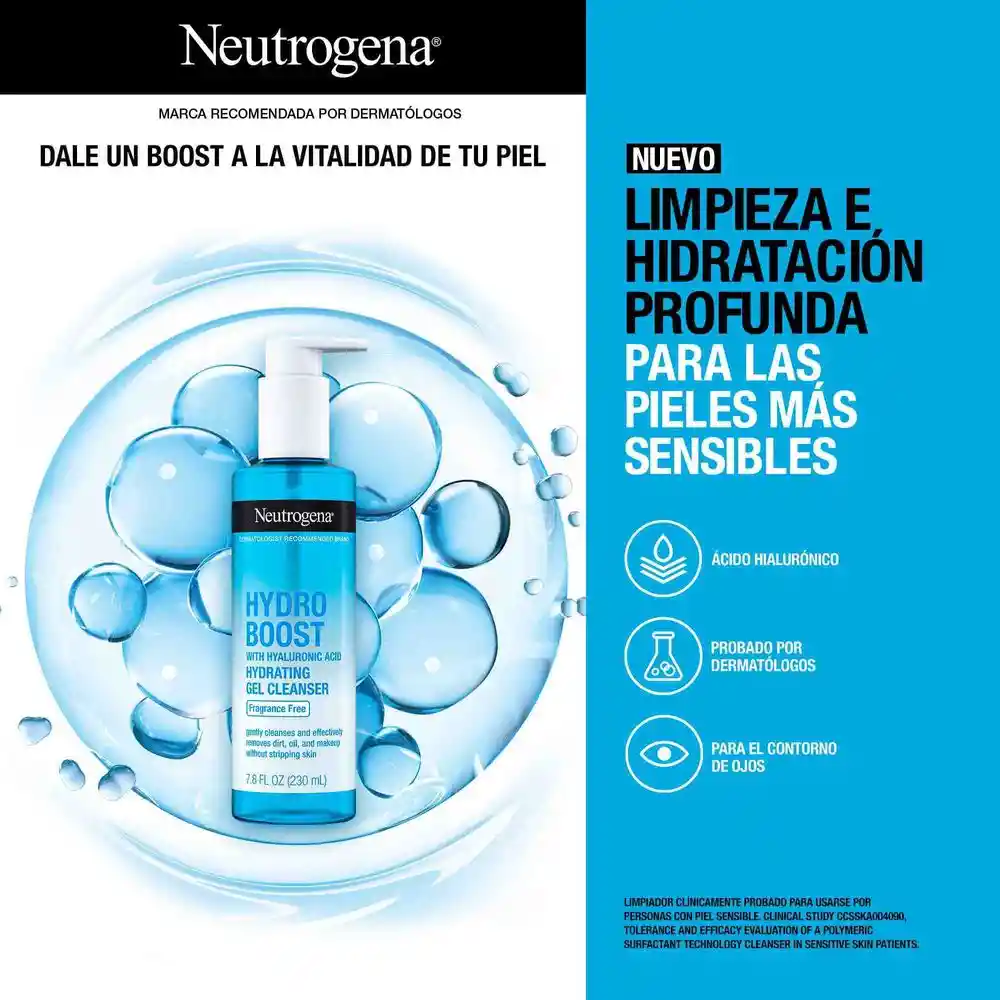 Limpiador Facial NEUTROGENA Hydro Boost x 230 ML