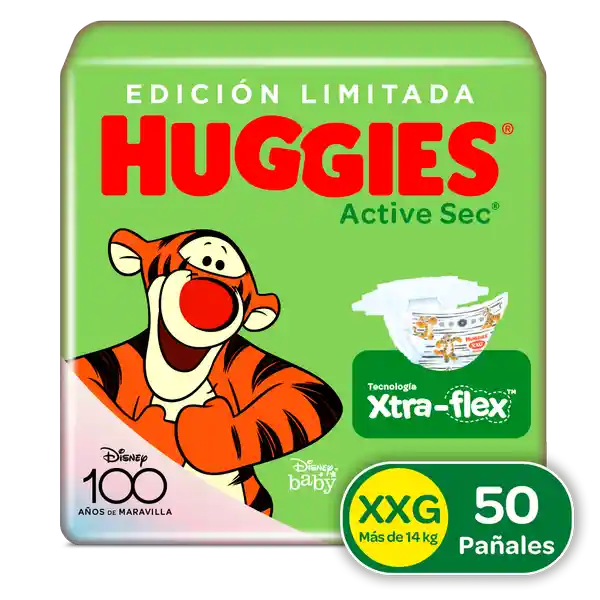 Huggies Pañales Infantiles Active Sec Talla XXG 