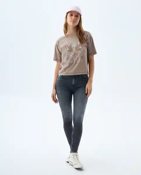 Jean Mujer Negro Talla 6 339f607 Americanino