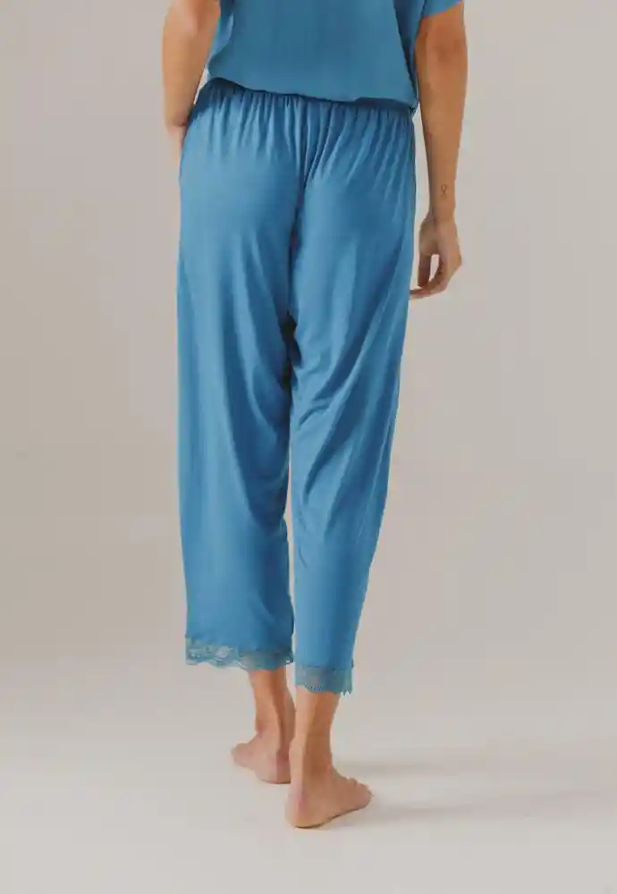 Pantalon Pijama Capri Xs - Verde