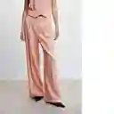 Pantalón Agnes Rosa Pastel Talla 44 Mujer Mango