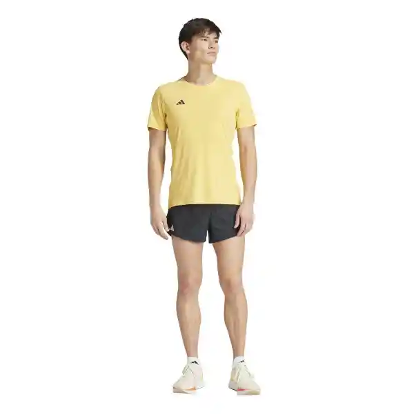 Adidas Camiseta Adizero E Tee Correr Hombre Azul/Gris Talla M