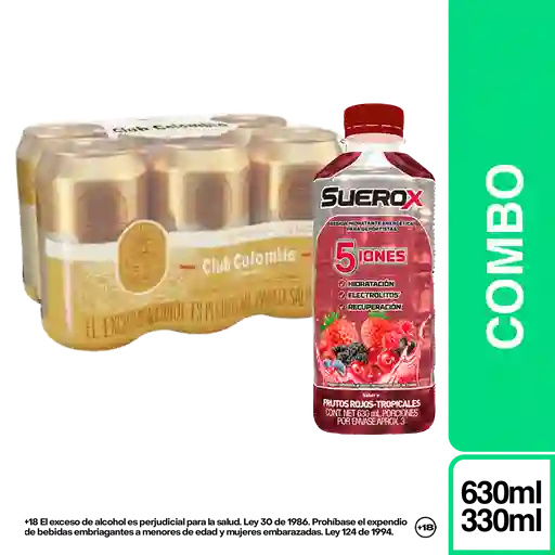 Combo Club Colombia Dorada + Suerox Frutos Rojos
