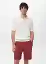 Camiseta Polo Hondarra Offwhite Talla S Hombre Mango