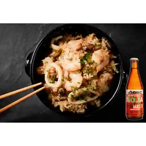 Combo Mandarin Rice + BBC Monserrate Roja Bot. 330ml