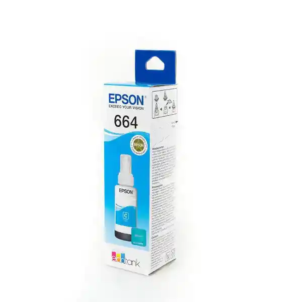 Epson Botella Tinta664 Cyan Original