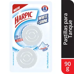 Harpic Desinfectante Para Inodoros Pastillas White & Shine