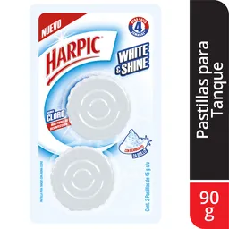 Harpic Limpiador de Inodoros White & Shine en Pastillas