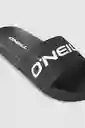 ONeill Sandalias Logo Slide Masculino Negro 08