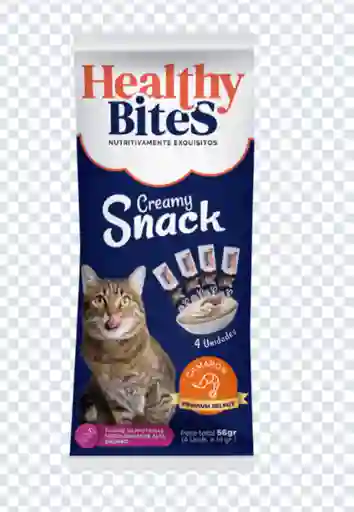 Healthy Bites Snack Cremoso Gato Sabor Camarón Sobre