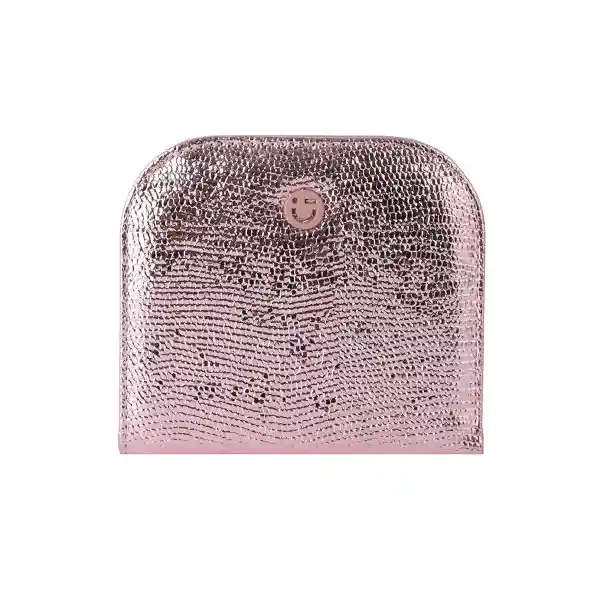 Cartera Corta Con Cierre Para Mujer Rosa Serie Miniso