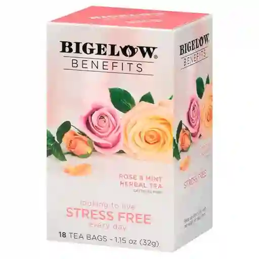 Bigelow té Herbal Rosa y Menta Libre de Cafeína