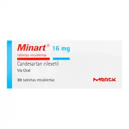 Minart 16 Mg Antihipertensivo Tabletas