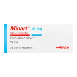 Minart 16 Mg Antihipertensivo Tabletas