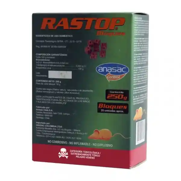 Rastop Rodenticida Bloque
