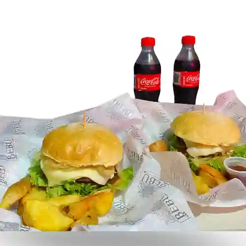 Promo 2 Hamburguesa Clasica y 2 Cocacola