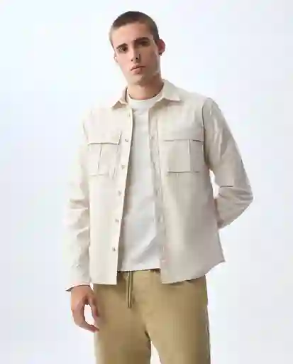 Camisa Hombre Gris Talla L 811G500_GRI134108 Americanino
