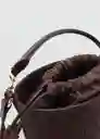 Bolso P Coin Chocolate Talla 99 Mujer Mango