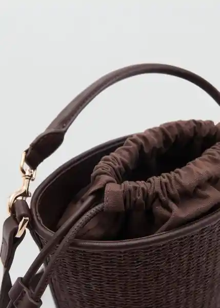 Bolso P Coin Chocolate Talla 99 Mujer Mango