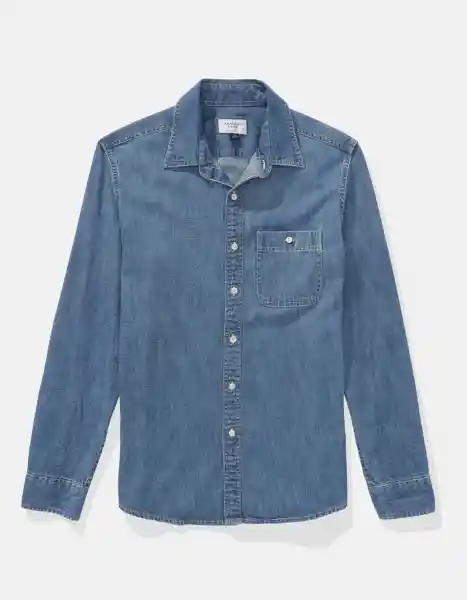 Camisa Hombre Azul Talla Medium 2954936 American Eagle