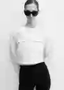 Chaqueta Napoles2 Blanco Talla L Mujer Mango