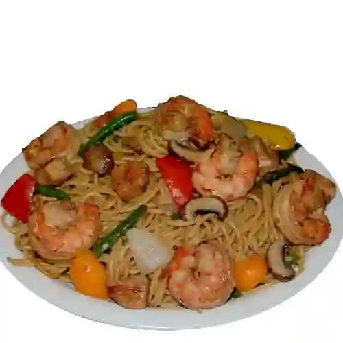 Lo Mein con Camarones (pasta)