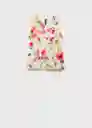 Blusa Bouquet Crudo Talla S Mujer Mango