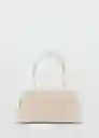 Bolso G Clavel Off White Talla 99 Mujer Mango