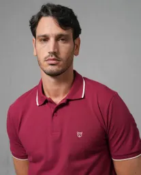 Camiseta Polo Hombre Rojo Talla S 190G010_ROJ191629 Rifle