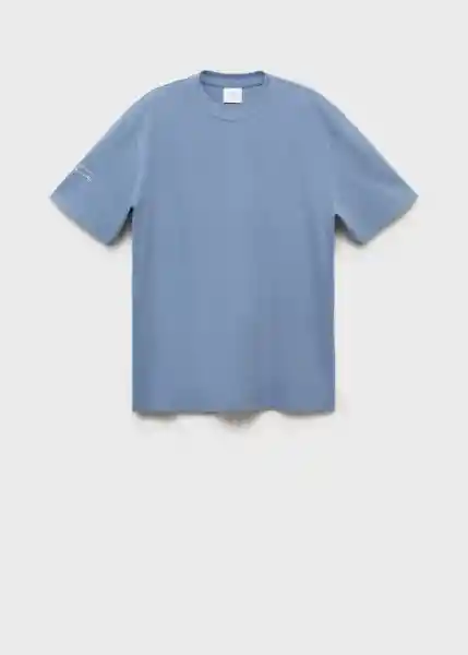 Camiseta Greek Azul Talla M Hombre Mango