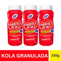 Tarrito Rojo Pack Kola Granulada Tradicional