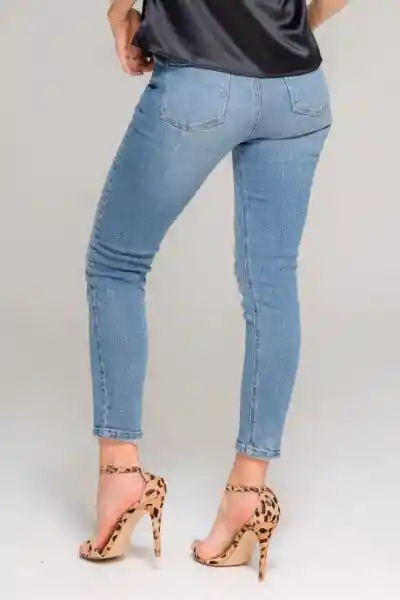 Jean Georgina Color Azul Medio Talla 12 Ragged