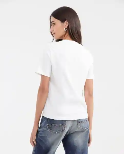 Camiseta Embellishment Crudo Pristino Claro Talla S Chevignon