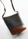 Bolso M Yvonne Marrón Talla 99 Mujer Mango