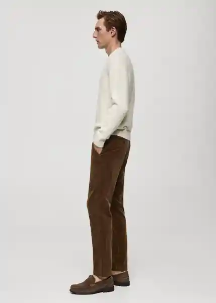 Pantalón Berdam Camel Talla 40 Hombre Mango