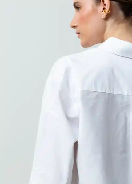 Camisa Mujer Crudo Puro Claro Talla L 512G072 Naf Naf