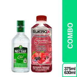 Combo Aguardiente Néctar Sin Azúcar 375 mL + Suerox Frutos Rojos