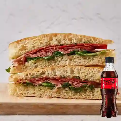 Combo Sándwich Tre Ragazzi +Cocacola S/az 400ml