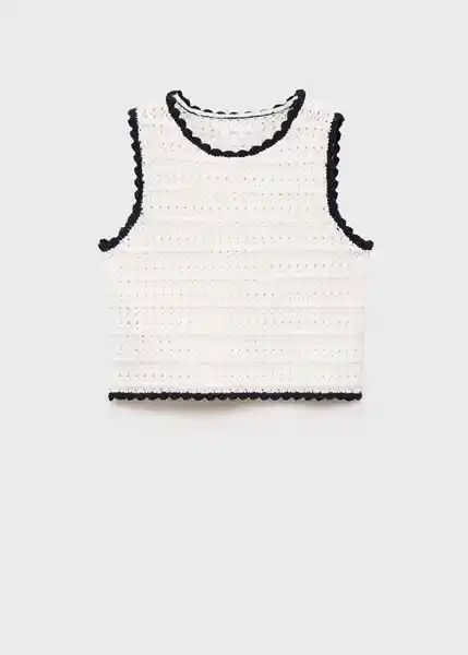 Top Mer Blanco Talla 06 Niñas Mango