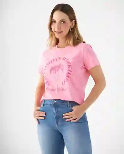 Camiseta Rosa Fucsia Medio Talla XS 609F103 Esprit