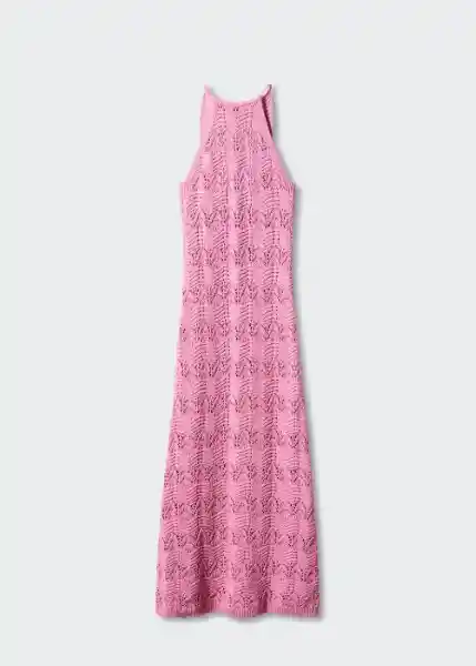 Vestido Cute Rosa Pastel Talla L Mujer Mango