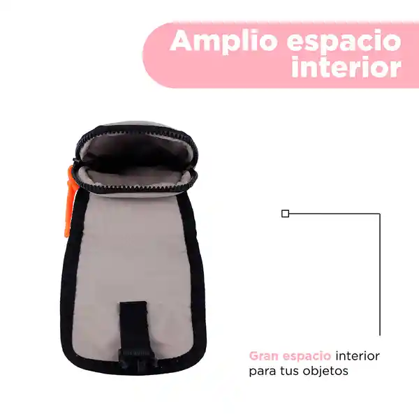 Bolso Porta Celular Camping Khaki Miniso