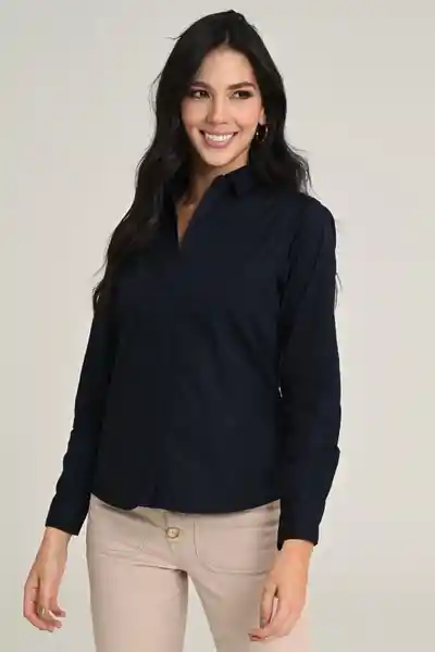 Camisa Belice Color Azul Oscuro Talla S Ragged